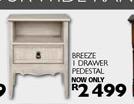 Breeze 1 Drawer Pedestal