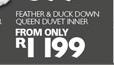 Feather & Duck Down Queen Duvet Inner