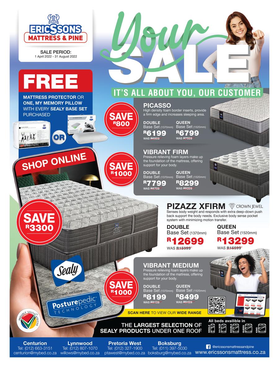 Ericsson mattress on sale