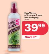 Easy Waves African Aloe & Herb Hair Food Spray-250ml