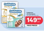 Cuddlesome Xtra Dry Nappies 76's/66's/52's/50's/44's Each