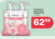 L.A.Lab Hand Wash & Lotion Caddy Gift Set-2 x 300ml