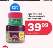 Easy Waves Gel + Easy Waves Amla Hair Food Free-250ml + 125ml