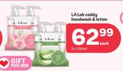 La Lab Caddy Hand Wash & Lotion-2 x 300ml Each