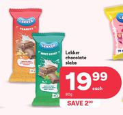 Lekker Chocolate Bars-80g Each