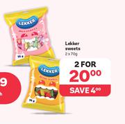 Lekker Sweets-2 x 70g