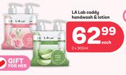 La Lab Caddy Hand Wash & Lotion-2 x 300ml