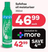 Sof n Free Oil Moisturiser-350ml Each
