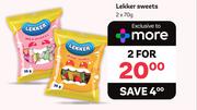 Lekker Sweets-2 x 70g