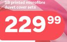 SB Printed Microfibre Duvet Cover Sets