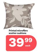 Printed Microfibre Scatter Cushions-Each