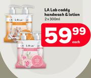 La Lab Caddy Handwash & Lotion-For 2 x 300ml Each