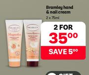 Bramley Hand & Nail Cream-For 2 x 75ml