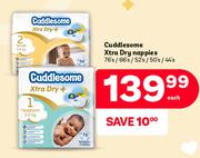 Cuddlesome Xtra Dry Nappies 76's/66's/52's/44's Pack-Each