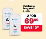Cuddlesome Baby Powder-For 2 x 400g