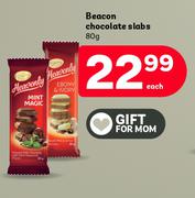 Beacon Chocolate Slabs-80g Each
