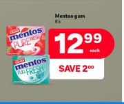 Mentos Gum-8's Pack Each