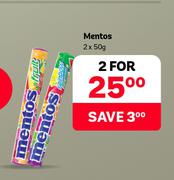 Mentos-For 2 x 50g