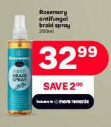 Rosemary Antifungal Braid Spray-250ml