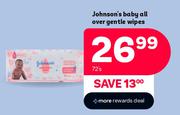 Johnson's Baby All Over Gentle Wipes-72's Pack