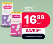 Comfitex Panty Liners-20's Pack Each