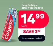Colgate Triple Action Toothpaste-50ml Each