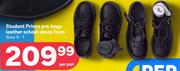 Student Prince Pre Boys Leather School Shoes Sizes 9-1-Per Pair