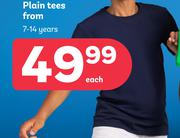 Plain Tees 7-14 Years