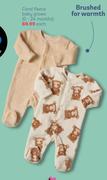 Coral Fleece Baby Grows (0-24 Months)