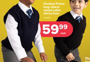 Student Prince Long Sleeve Raised Collar Shirts 4 Years (Priced From)-Each