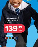 Student Prince Jackets 5-6 Years (Priced From)-Each