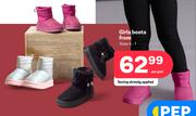 Girls Boots Sizes 4-1 (Priced From)-Per Pair
