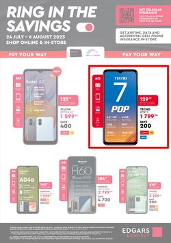Edgars Mobile : Ring In The Savings (24 July - 06 August 2023), page 1