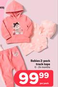 Babies 2 Pack Track Tops 0-24 Months
