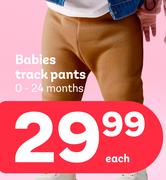 Babies Track Pants 0-24 Months