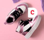 Girls High Top Sneakers Sizes 4-1-Per Pair
