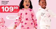 Girls 2 Pack Track Tops 2-7 Years