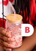 Glass Tumbler Set With Cocao & Mallows