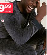 Men's Cable Pjs XS-XXL (Priced From)-Per Set