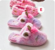 Younger Girls Slippers Sizes 4-1 (Priced From)-Per Pair