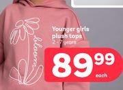 Younger Girls Plush Tops (2-7 Years)-Each