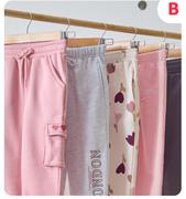 Younger Girls Track Bottoms From (2-7 Years)-Each