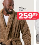 Men's Gowns XS-XXL (Priced From)