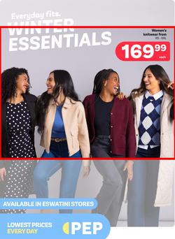 PEP eSwatini : Everyday Fits. Winter Essentials (25 March - 23 April 2026), page 1