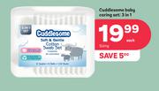 Cuddlesome Baby Caring Set 3 In 1 Sizing