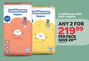 Cuddlesome Value Pack Nappies-For 2