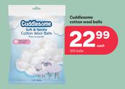 Cuddlesome Cotton Wool Balls 100 Balls-Each
