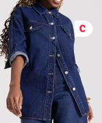 Button Up Denim Jacket XS-L-Each