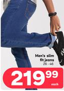 Men's Slim Fit Jeans (26-48)-Each