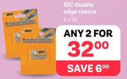 Bic Double Edge Razors-For 2 x 5's